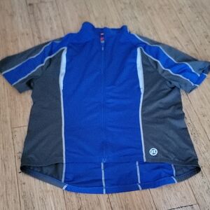 Novara Blue and Gray Cycling Jersey